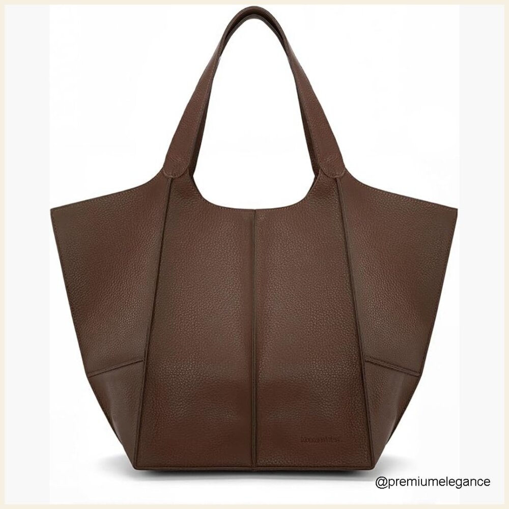 Large Vegan Leather Hobo Tote Bag For Women, Shoulder Bag, Work & Play